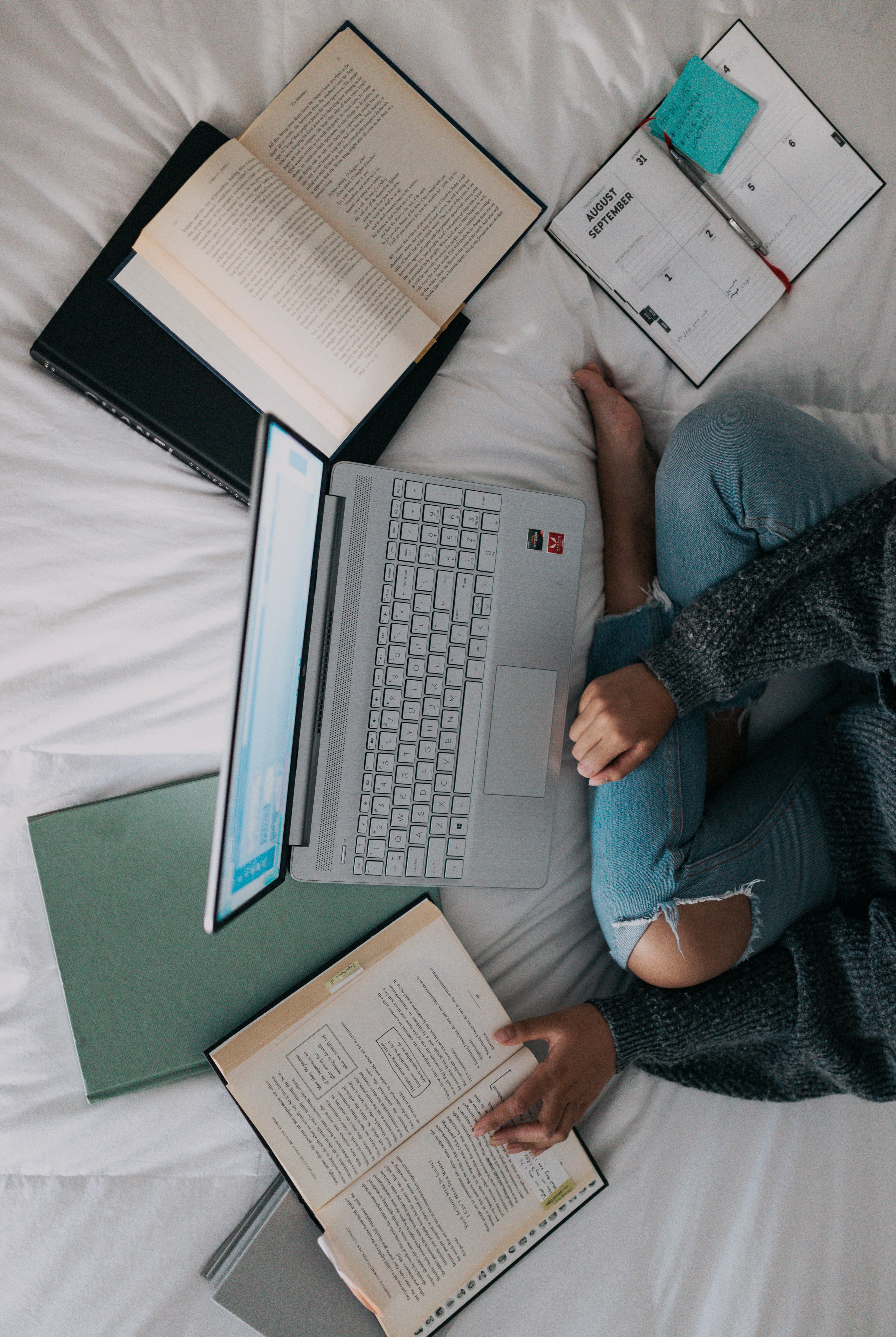 Girl studying